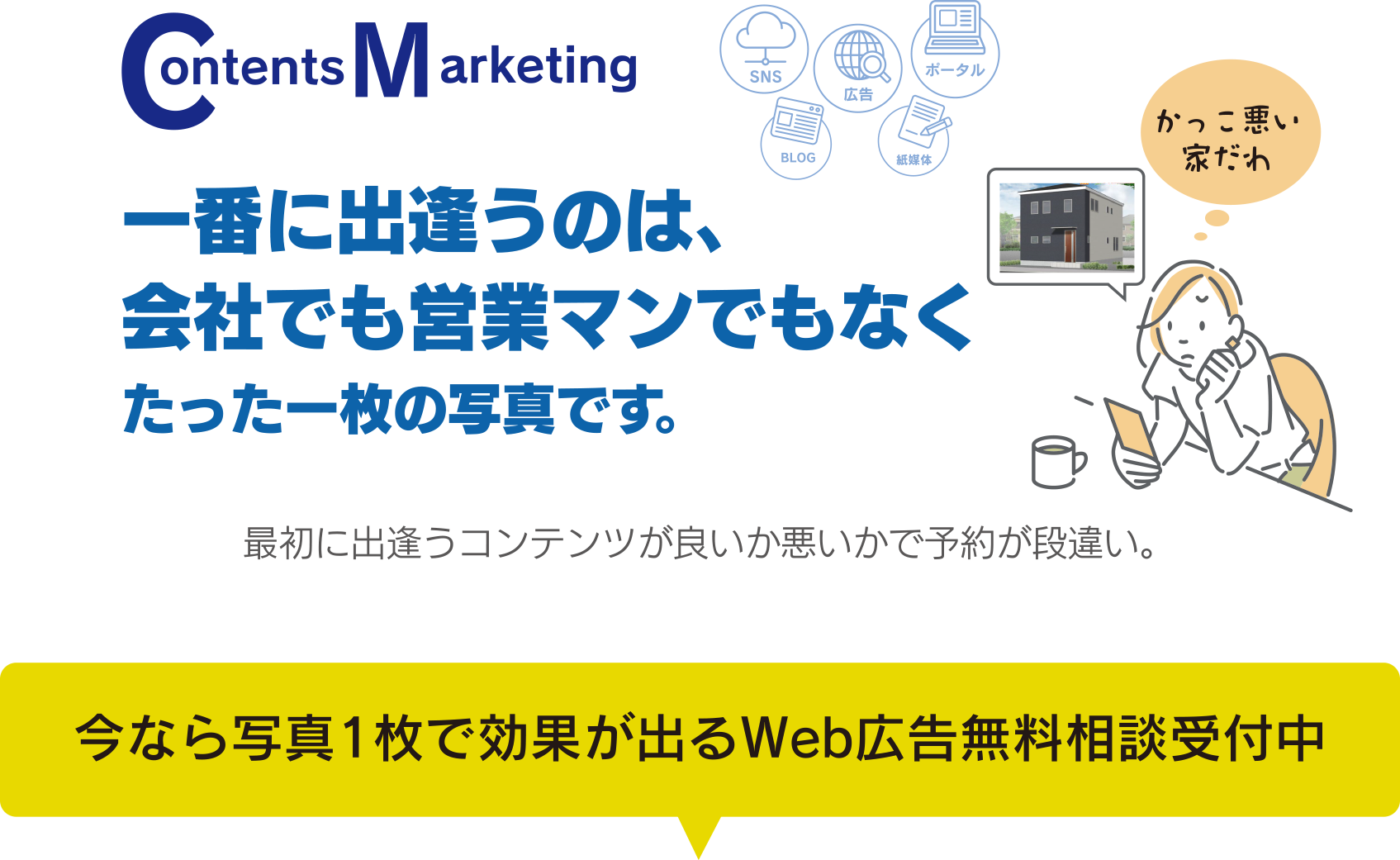 一番に出逢うのは､
会社でも営業マンでもなくたった一枚の写真です。